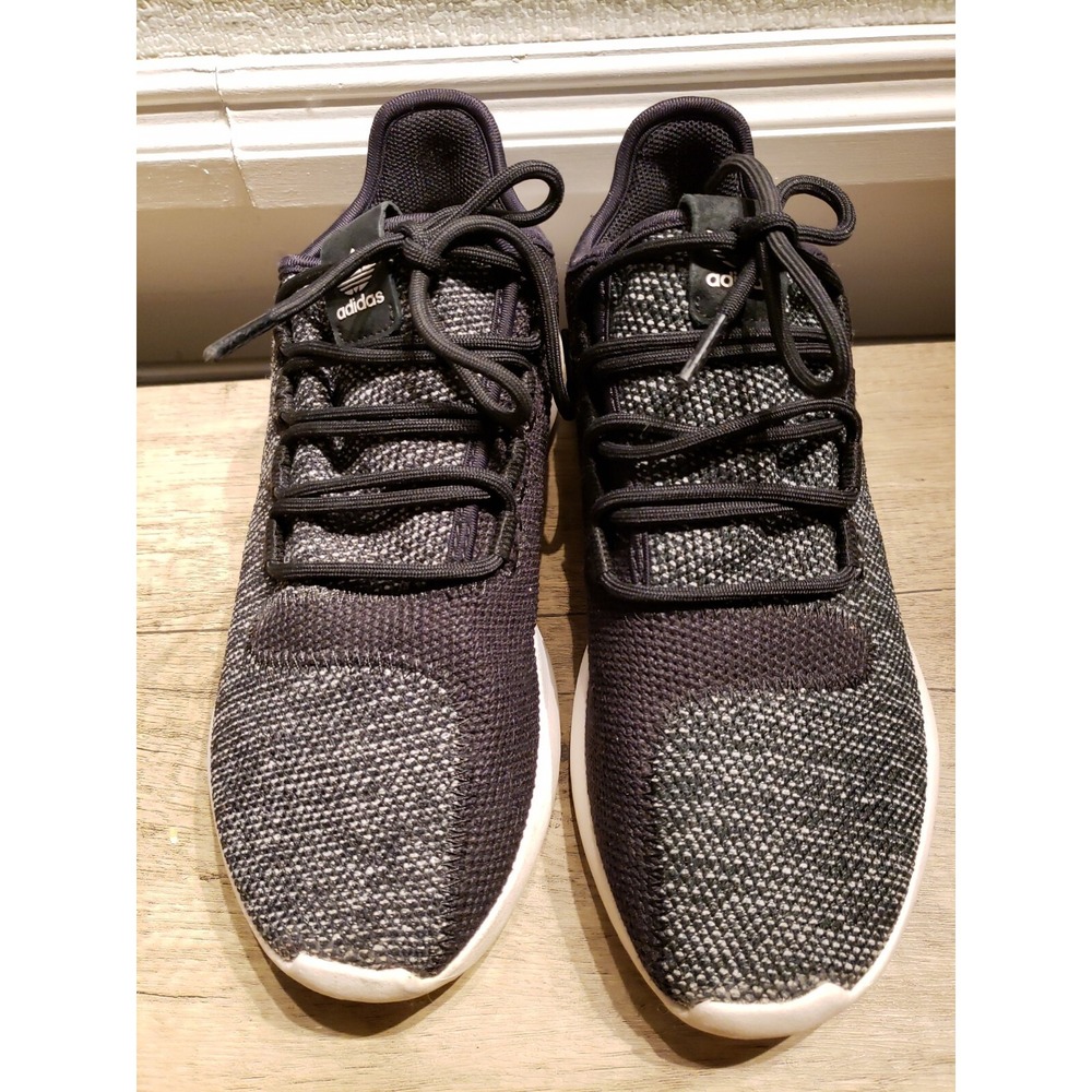 Adidas Tubular Shadow Knit Black Running Shoes Youth Sz 6.5